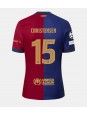 Moške Nogometnih dresov Barcelona Andreas Christensen #15 Domači 2024-25 Kratki rokavi